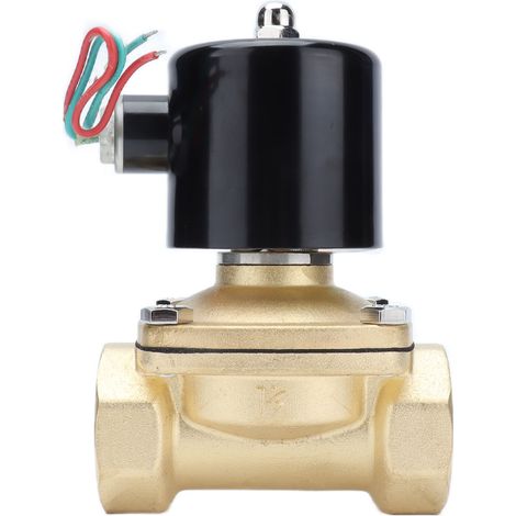 2W-400-40 Messing-Magnetventil, normalerweise geschlossene Membran, AC110V Stromversorgung, für Luft, Wasser und Gas, industrielle Anwendung. (1/5)