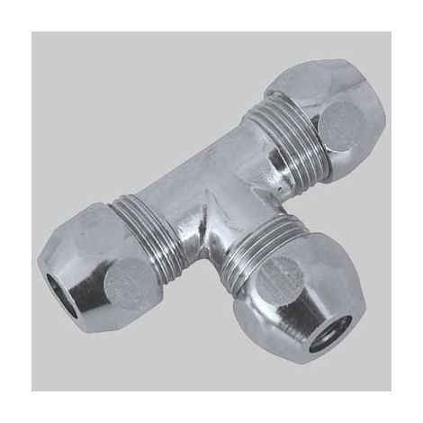 RACCORDO A TEE UGUALE CROMATO  10x10x10     VA ALBERTONI
