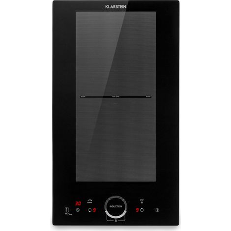 Klarstein Delicatessa Slim Domino Piano cottura a induzione 3500W timer nero