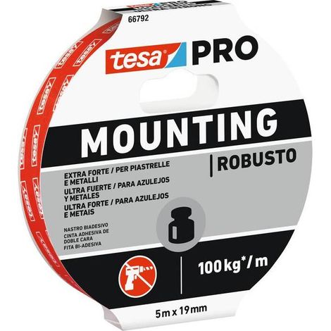 10 x NASTRO BIADESIVO TESA MOUNTING PRO STRONG 19MMX5M