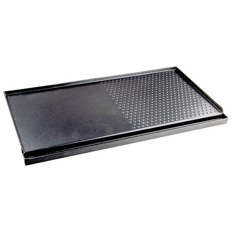 Muvip Plancha De Asar para Cocina Portatil - Zona Recoge Grasa - Bordes Antisalpicaduras - Revestimiento Antiadherente - Ideal Para Cocinas Portatiles