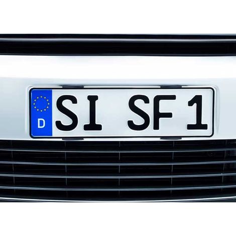 HP Autozubehör Simple-Fix Kunststoff Kennzeichenhalter Schwarz (1/4)