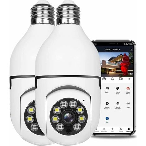 1080P Battery Powered Outdoor Wireless WiFi Security Camera with Motion Detection, Two-Way Audio, Night Vision (2 Cameras) (1/5)