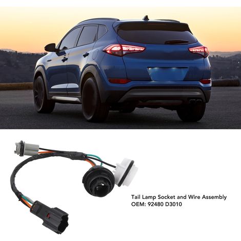 Rücklichtkabelbaum mit Stecker für Hyundai Tucson (2015-2018) - Kunststoffverkabelung 92480 D3010 (1/5)