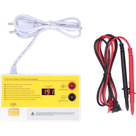 Testeur de Rétroéclairage TV LED, Outil de Test de Réparation de Source Lumineuse de Perles de Lampe à Bande Lumineuse LED avec Affichage Numérique LCD, Tension Adaptative de Sortie 0-200v.