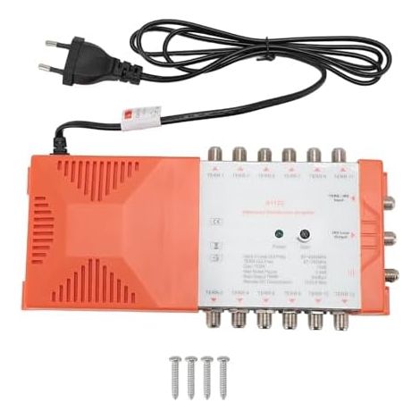 Amplificateur D'antenne TV, Gain Réglable, A112C 4G LTE à Faible Bruit 1 Entrée 12 Sorties pour Connecter Plusieurs Téléviseurs (Prise UE 220-240V) (1/5)