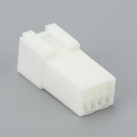 Weißer weiblicher Kfz-Kabelbaumstecker, zerstörungsfreier Modifizierungsstecker für Auto-Audio (1/4)