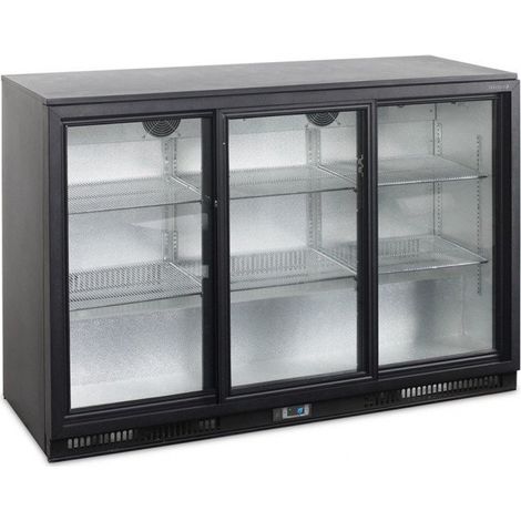 Arrière de bar ventilé 311 Litres, 3 portes vitrées coulissantes, 320 W, 220 V - MONO (1/5)