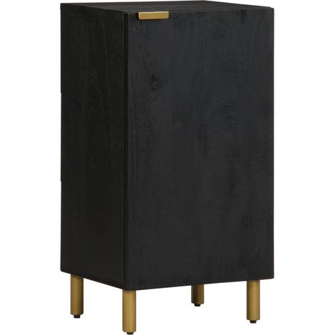 Sideboard Schwarz 40x33x75 cm Holzwerkstoff vidaXL (1/5)