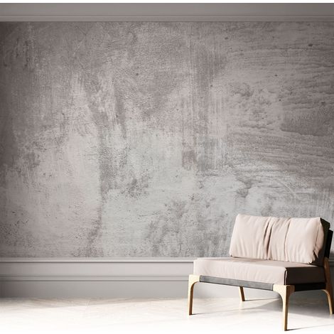 Selbstklebend Tapete - Wandgestaltung - Tapete Wohnzimmer - Flur Eingangsbereich Rohbeton 312x219 cm (1/5)