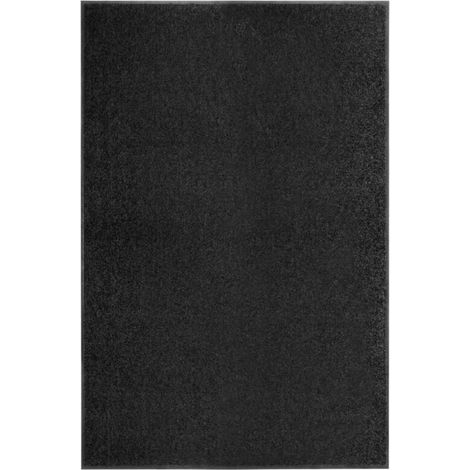 Tapis d'entrée lavable, tapis de salon style moderne - tapis noir 120x180 cm BV759610 - BonneVie (1/4)