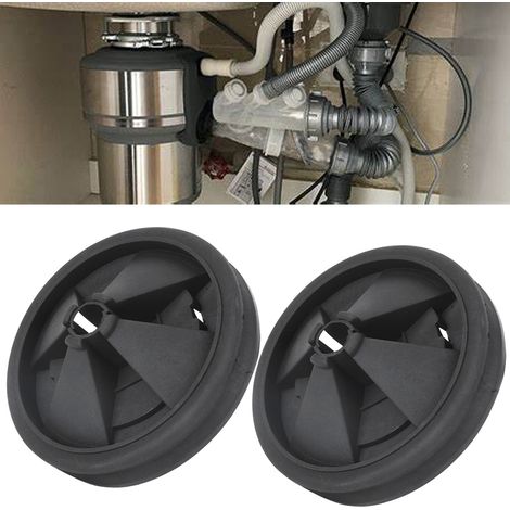 2 Pièces Couverture Anti-Éclaboussures en Silicone pour Broyeur à Déchets, Compatible InSinkErator Diamètre 87mm