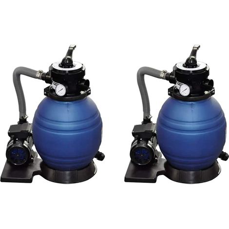 vidaXL Pompes à filtre à sable 2 pcs 400 W 11000 l/h (1/5)