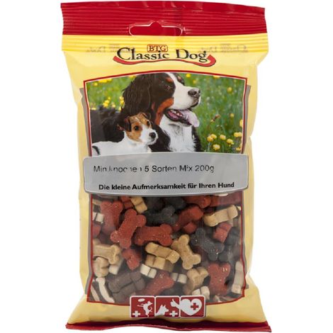 Classic Snack Miniknochen 5 und Sorten 200g Adult Hundeleckerlis