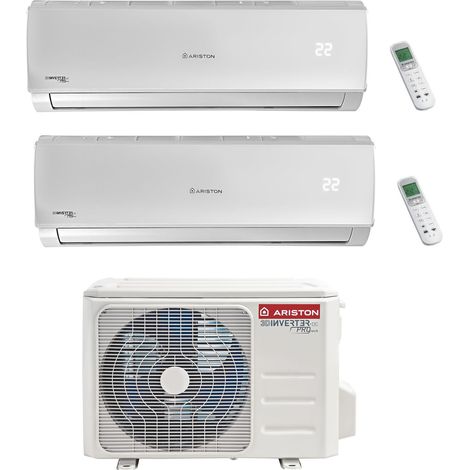 ariston aire acondicionado split dual inverter alys plus serie 9+9 con dual 50xd0-o r-32 wi-fi opcional 9000+9000