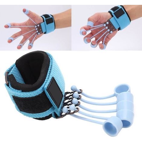 Fingerrehabilitations-Spannungsgerät Fingerbeuge- und Strecktrainer (Blau, 40 lbs) (1/4)