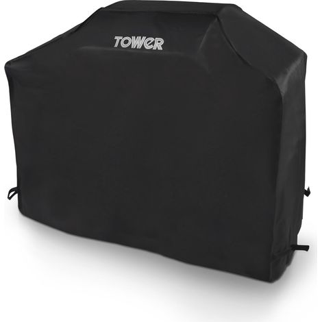 Housse de Barbecue Extra Large – Housse de Barbecue à gaz imperméable et Coupe-Vent, résistante aux UV, Noire (124,8 x 153 x 48 cm) (1/5)