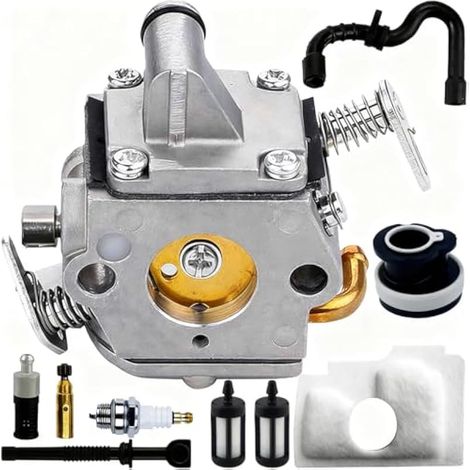 MS 170 Carburateur de Rechange pour Stihl MS180 MS170 017 018 MS170C MS180C tronçonneuse pour Zama C1Q-S57 C1Q-S57A C1Q-S57B 11301200603 Pièces détachées Filtre à air, Bougie, Tuyau d'essence (1/5)
