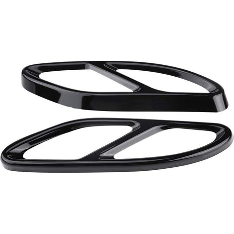 Couvercle de Tuyau D'échappement de Voiture, 1 Paire Couvertures de Silencieux Cache echappementcoupe pour Merc-edes-Be-nz GLC Classe E C207 Coupe 14-17 (Noir) (1/5)