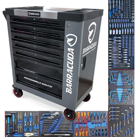 BARRACUDA TOOLS Servante d'atelier 7 tiroirs avec 7 outillés Nardo XXL (1/5)