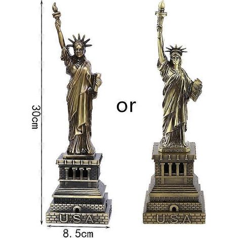 Statue de la Liberté, maquette en métal, décoration de bureau, gadget artisanal, cadeau - 30 cm (1/5)