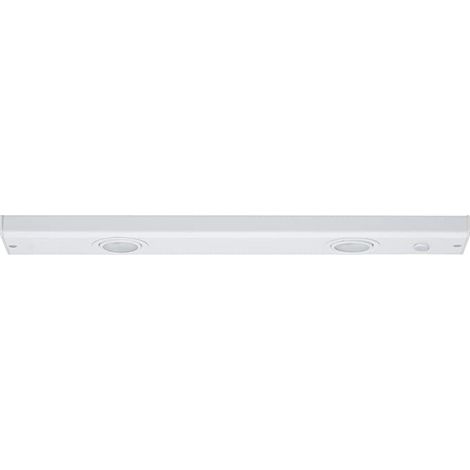 PAULMANN - LAMPADA SOTTOPENSILE FLATLINE IN METALLO VERNICIATO BIANCO E VETRO 2x20W - ALOGENA 12V
