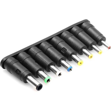 Kits D'Adaptateur D'Alimentation Cc Pour Ordinateur Portable, 8 Pièces, Universel, 5.5Mm X 2.1Mm, Embouts D'Adaptateur D'Alim[S145] (1/5)