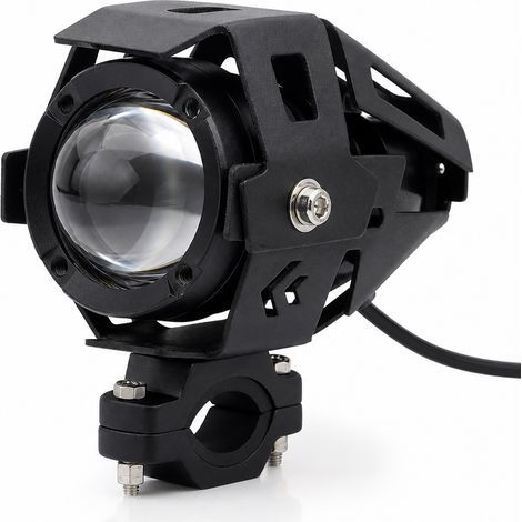 Faros Auxiliares LED para Moto, Luz Blanca y Amarilla, Luces de Carretera y Cruce, Impermeable, 3 Cables (1/5)