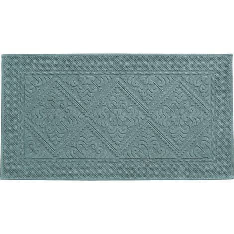 VIVARAISE - Tapis de bain uni Vivaraise Enzo en coton (70 x 140 cm)