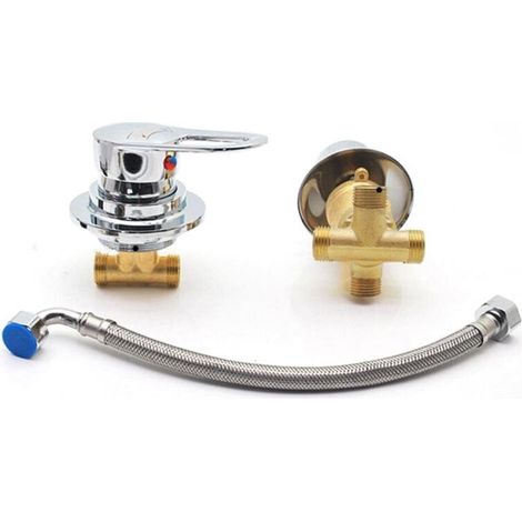 Mitigeur thermostatique de douche 2/5 sorties – Noyau en céramique – Laiton chromé – Conception antitartre pour durabilité (1/5)