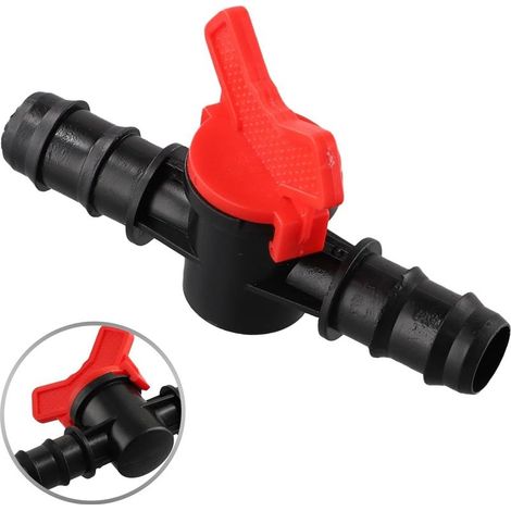 Raccord de vanne d'arrêt pour tuyau PE PN4 20 mm avec construction robuste pour différentes zones d'installation (20 mm x 20 mm) (1/4)
