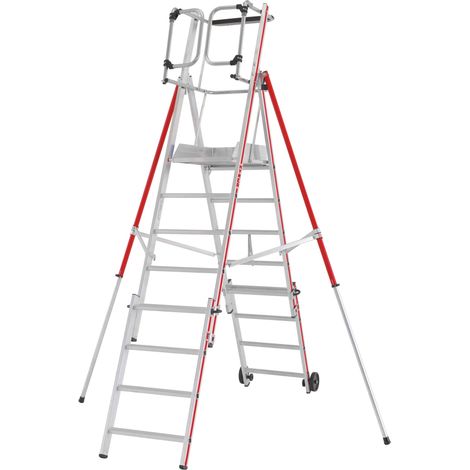 Hymer Plattformleiter ProTect+, 6-10 Sprossen, Standhöhe 1,39-2,24 m (1/5)