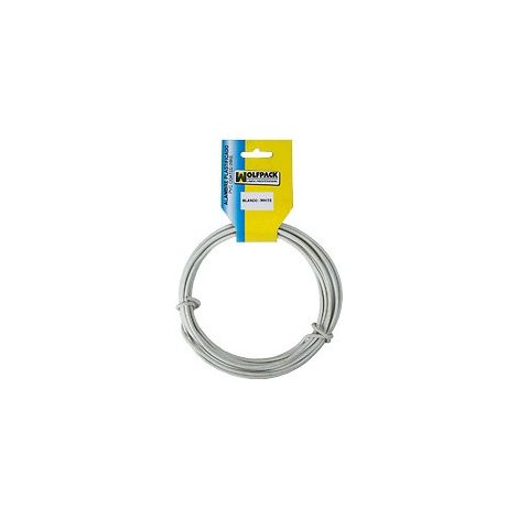 Fil Plastifié (Rouleau 15 Mètres) Blanc N° 16/2,7 mm.