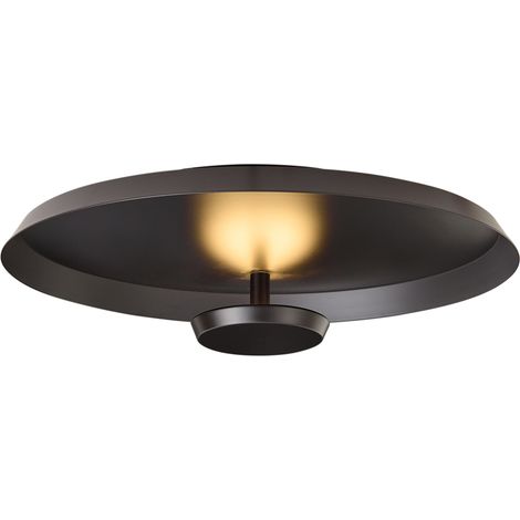 QAZQA Modern Ceiling Lamp Matte Black Incl. LED 3-Step Dimmable - (1/5)