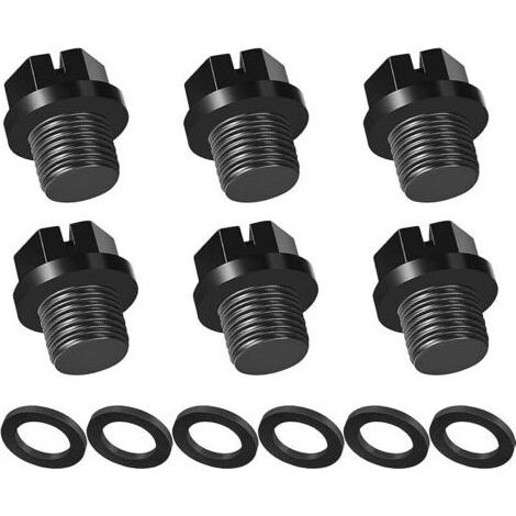 Pair Lot de 6 bouchons de vidange pour piscine, pièces de pompe de piscine, bouchon de vidange avec joints