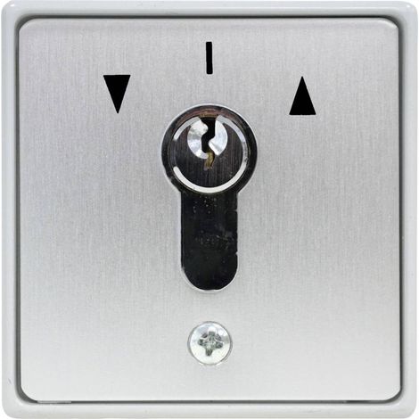 Interrupteur à clé 322120 en aluminium – Montage en saillie – Pour motorisation de portail – 3 clés fournies – Kaiser Nienhaus (1/3)
