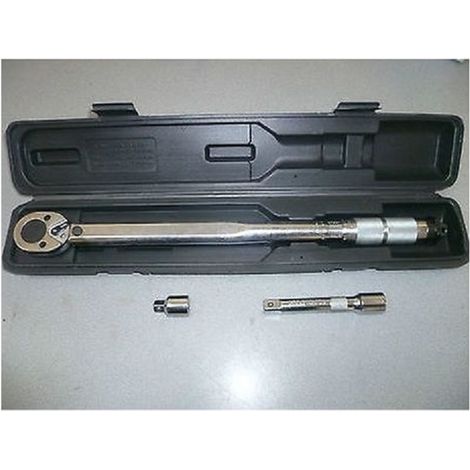 CHIAVE DINAMOMETRICA ATTACCO 1/2 - 43-210Nm - con adattatore e prolunga