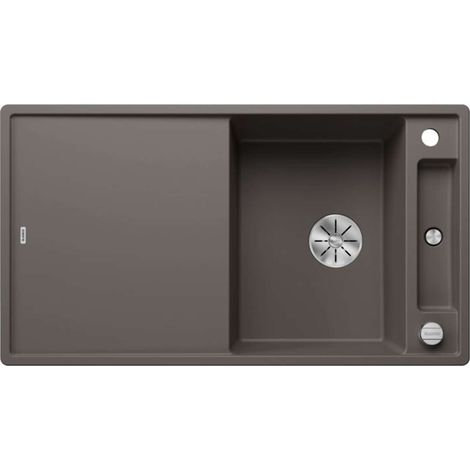 BLANCO Einbauspüle AXIA III 5 S Silgranit mit Holzschneidbrett, InFino, Vulkangrau (1/3)