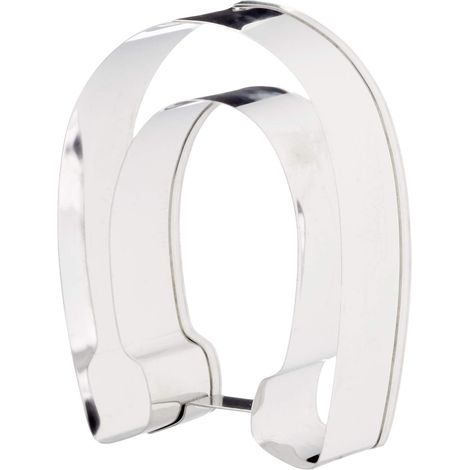 Stampini per biscotti a forma di ferro di cavallo, argento, circa 7.5 cm (1/3)