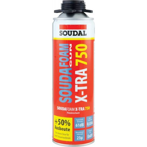 Soudafoam Espuma X-Tra B2 500ml (MDI) SOUDAL (por 12)