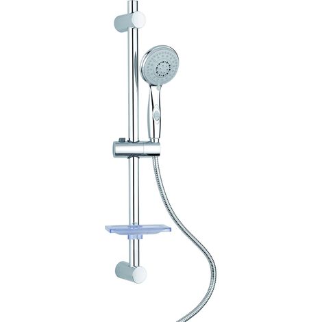 Metaform - Saliscendi Doccia 4 getti con ECO-STOP Doppia aggraffatura in Acciaio inox e ABS Mod. Orbit (1/5)