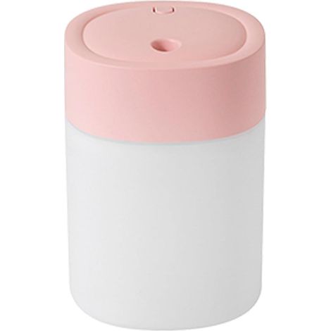 Mini umidificatore portatile con luce notturna a LED, umidificatore silenzioso (rosa) (1/5)
