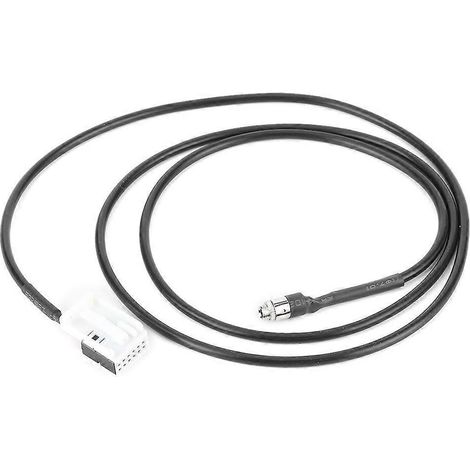 Adaptateur autoradio avec câble d'entrée AUX 12 broches 3,5 mm compatible avec les modèles 307, 3008, 308, 407, 408 et 508. (1/4)