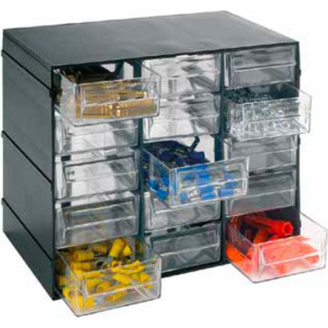 CASSETTIERA PLASTICA 15 POSTI L228 P140 H190CM "HOBBY"