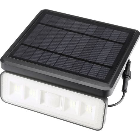 Sygonix SY-5972856 Faretto solare da muro con rilevatore di movimento LED (monocolore) LED a montaggio fisso 8 W Nero (1/5)