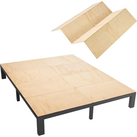 VEVOR Base King Size per Letto, Supporto Pieghevole in Compensato da Posizionare Sotto Materasso con Cinghie Nylon Bordi Arrotondati e Design Anti-cedimento, per Telai in Metallo Letti Matrimoniali (1/5)