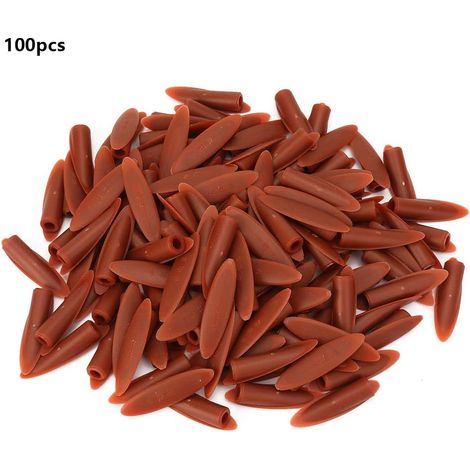 100pcs bouchons en bois, bouchons de 9,5 mm pour accessoires de l'outil de travail du bois de gabarit de trou de poche, prise de gabarit de trou de poche(Rouge) (1/3)
