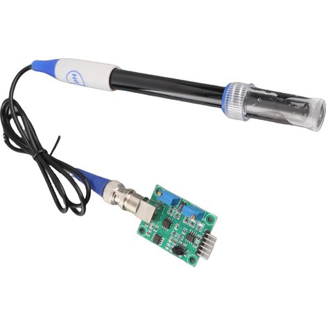 Module de capteur de détection et d'acquisition du pH + sonde d'électrode de pH BNC pour Arduino (1/5)
