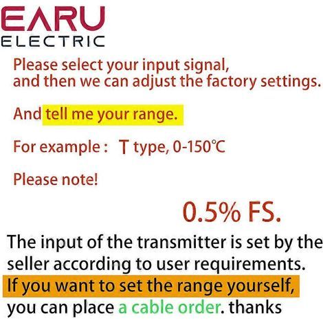 Convertisseur programmable pour thermocouple KJ PT100 vers 4-20 mA TC, entrée 4-20 mA, sortie transmetteur de température monté sur la tête K EJTSBR TC 0,5 (1/5)