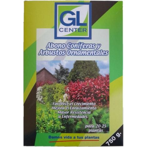 GL Center Abono coníferas y arbustos ornamentales 750 Gr